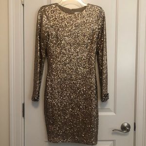 BADGLEY MISCHKA | GOLD DRESS